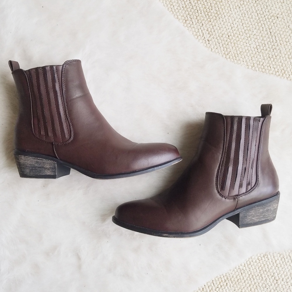 Chocolate Brown Chelsea Ankle Bootie